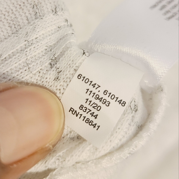 Lane Bryant | Women's White & Charcoal Gray Athleisure Cape Top (Size 14/16) - Picture 9 of 16